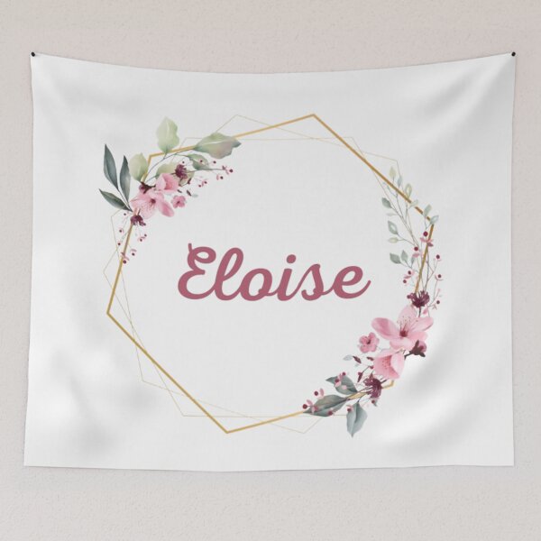 Item preview, Eloise Name With Pretty Flowers designed and sold by Marycardoso.
