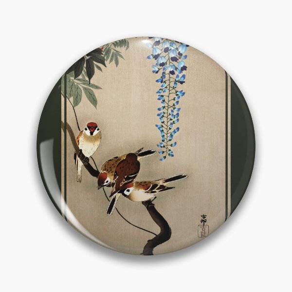 Item preview, Ring sparrows at wisteria by Ohara Koson designed and sold by DragonXX.