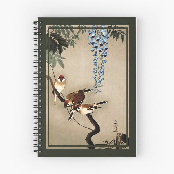 Item preview, Ring sparrows at wisteria by Ohara Koson designed and sold by DragonXX.