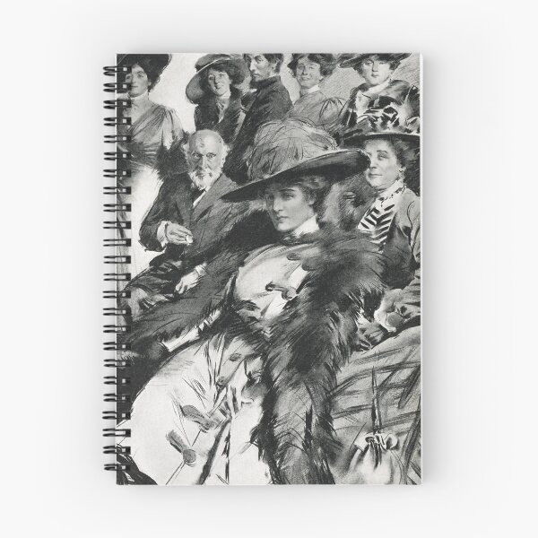 Item preview, Enigmatic Lady at an Edwardian picture viewing salon 1911 designed and sold by artfromthepast.