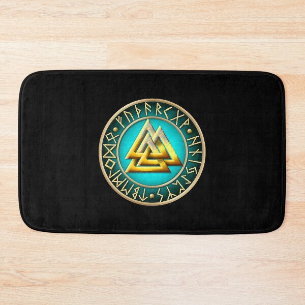 Item preview, Norse Valknut Runes - Teal  designed and sold by AshleyG4540554.