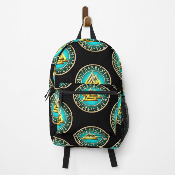 Item preview, Norse Valknut Runes - Teal designed and sold by AshleyG4540554.