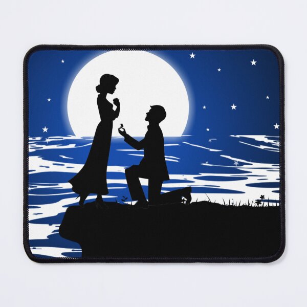 Item preview, Couple love proposal night effect designed and sold by Tshirtstory.