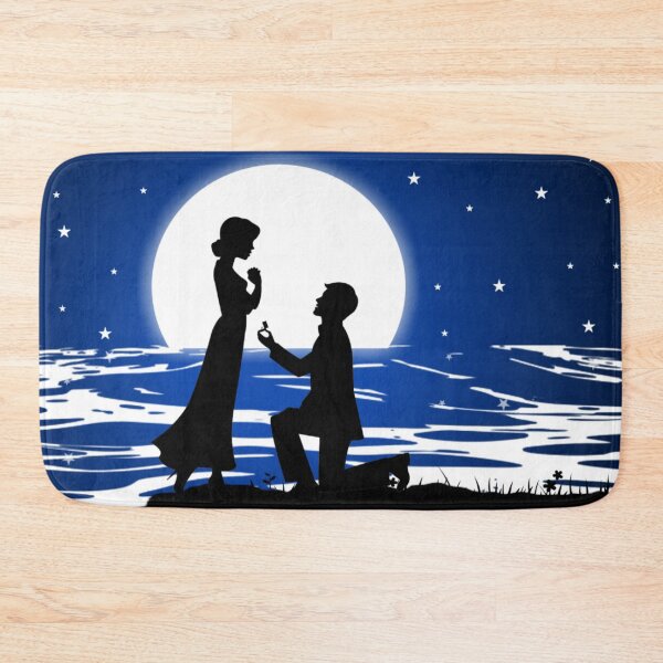 Item preview, Couple love proposal night effect  designed and sold by Tshirtstory.