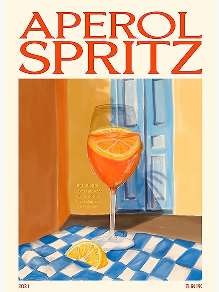 Discover Aperol spritz Premium Matte Vertical Poster