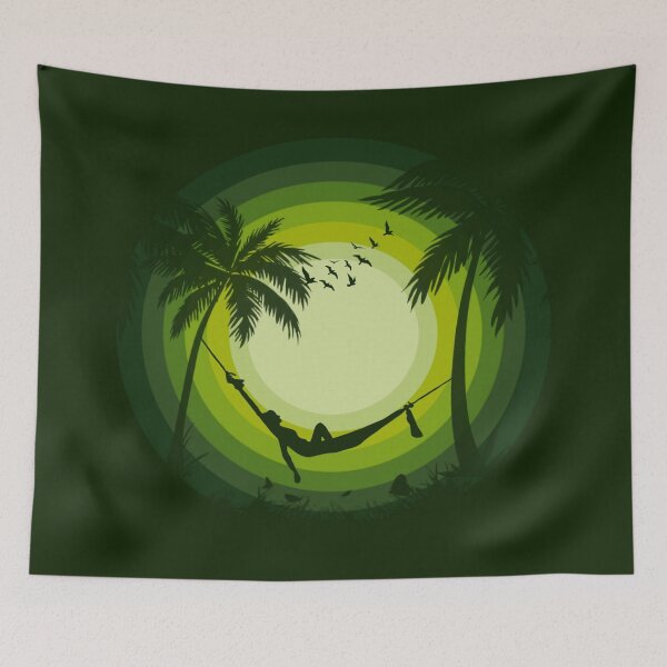 Item preview, Feel my life green Sun Landscape vactor Art designed and sold by Tshirtstory.