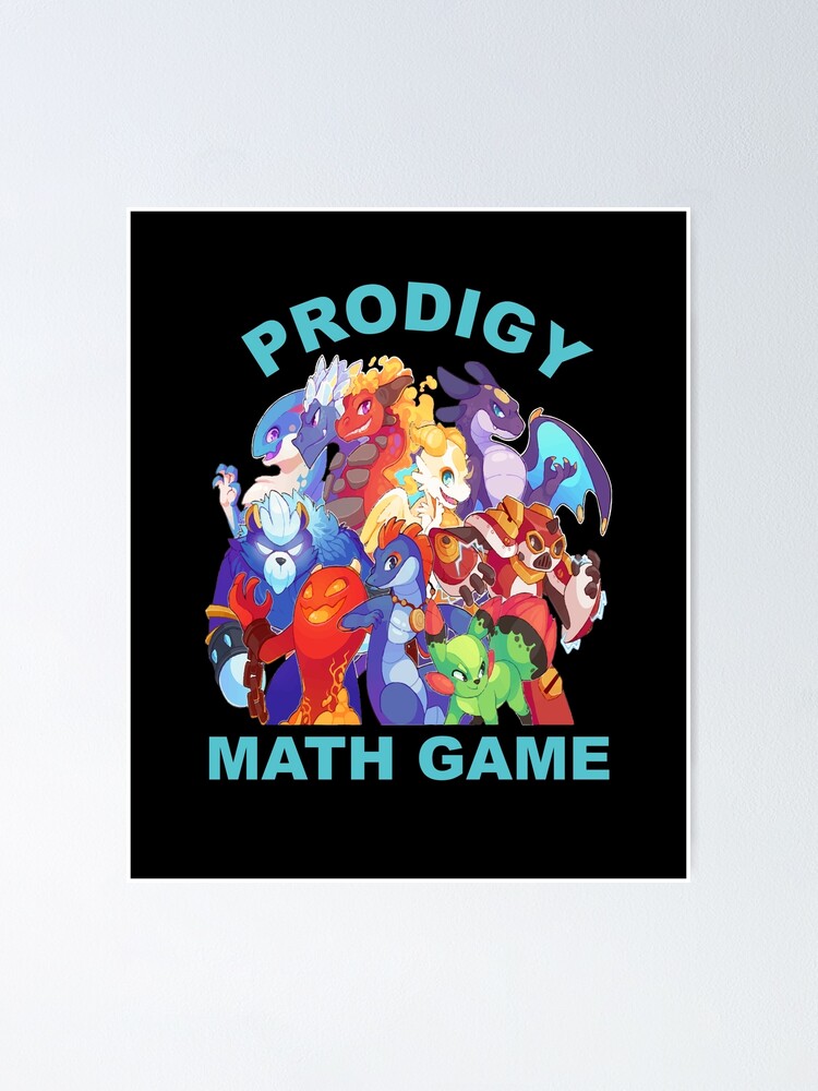 Prodigy Math Game Math Practice Gaming Rare Pets T For Kids Poster