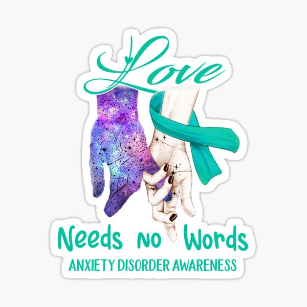 Anxiety Awareness Ribbon Stickers for Sale