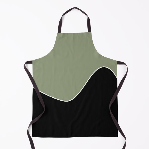 Item preview, PLAIN SOLID ARTICHOKE GREEN AND BLACK TWO TONE RETRO WAVE PATTERN designed and sold by ozcushions.