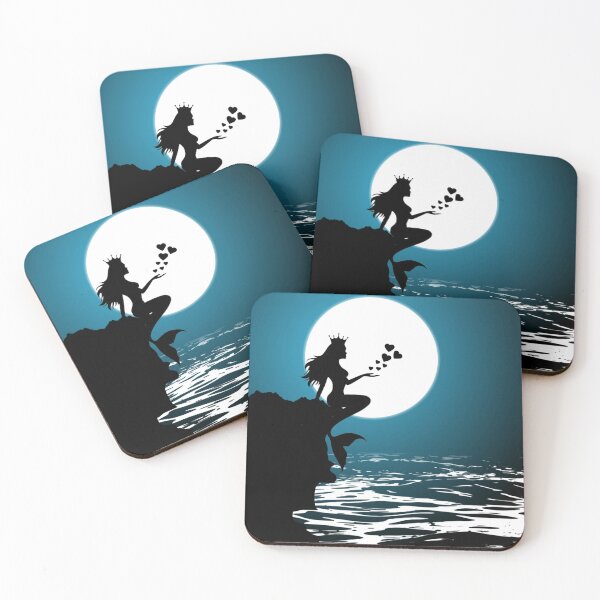 Item preview, Queen Mermaid Feel my Love landscape vactor Art designed and sold by Tshirtstory.