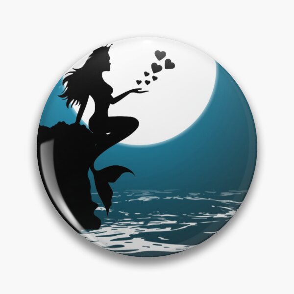 Item preview, Queen Mermaid Feel my Love landscape vactor Art designed and sold by Tshirtstory.