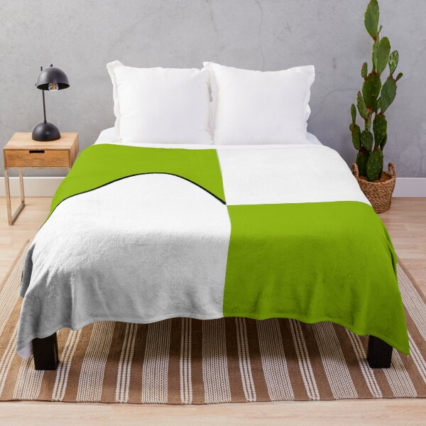Item preview,  PLAIN SOLID  APPLE GREEN AND WHITE TWO TONE RETRO WAVE PATTERN designed and sold by ozcushions.
