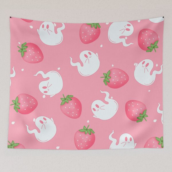 Item preview, Strawberry Ghost Print designed and sold by Lylabean22.