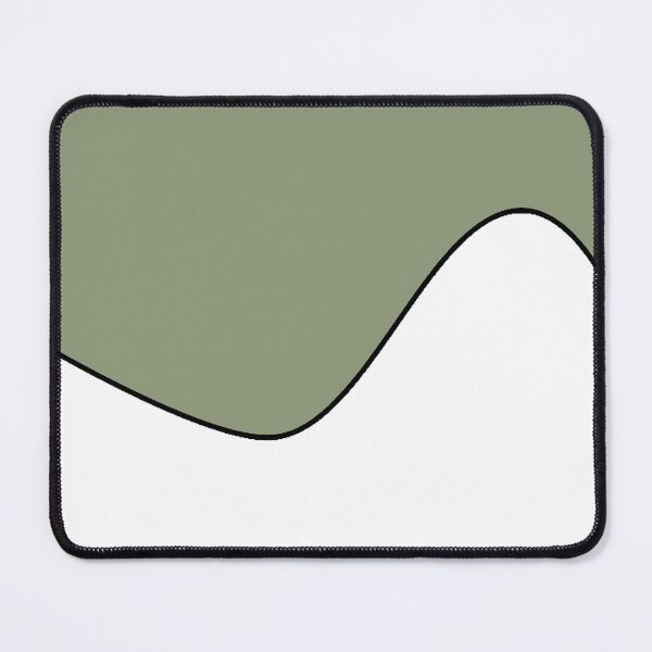 Item preview, PLAIN SOLID ARTICHOKE GREEN AND WHITE TWO TONE RETRO WAVE PATTERN designed and sold by ozcushions.