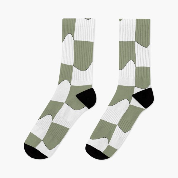 Item preview,   PLAIN SOLID  ARTICHOKE GREEN AND WHITE TWO TONE RETRO WAVE PATTERN designed and sold by ozcushions.