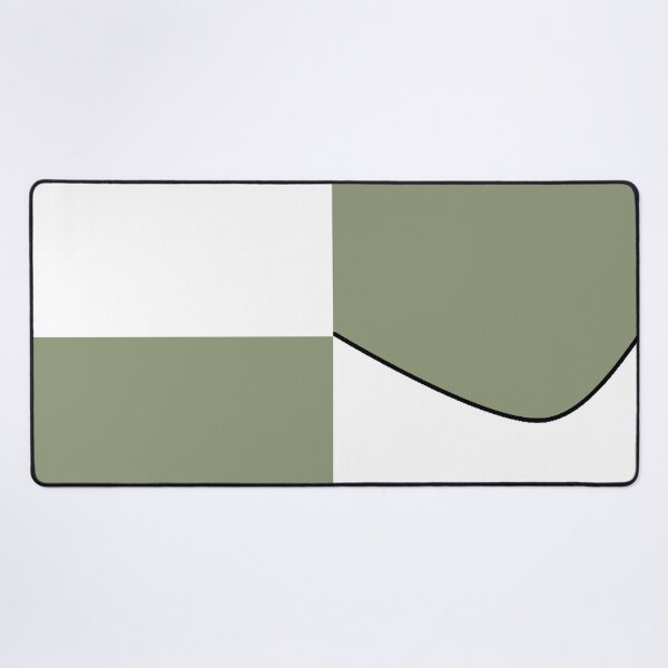 Item preview, PLAIN SOLID ARTICHOKE GREEN AND WHITE TWO TONE RETRO WAVE PATTERN designed and sold by ozcushions.