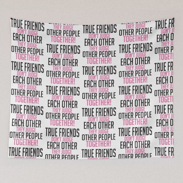 Item preview, True friends don't judge each other designed and sold by nektarinchen.