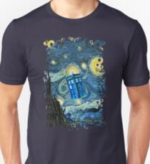 Flying British Phone Box Unisex T-Shirt