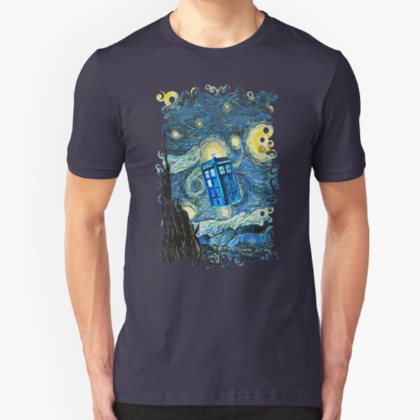 Flying British Phone Box Slim Fit T-Shirt