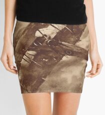 WWI Hero balancing a plane by wing walk Mini Skirt