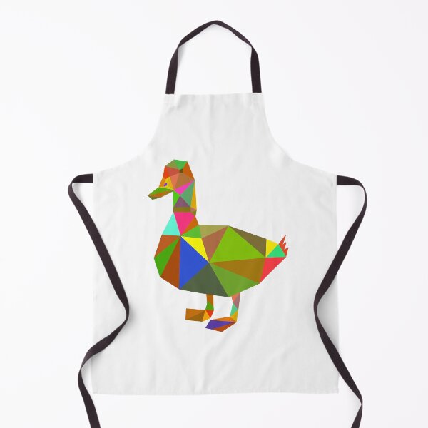 Aperçu de l'œuvre Patchwork de canard géométrique des années 60 créée et vendue par doodle-mittens.