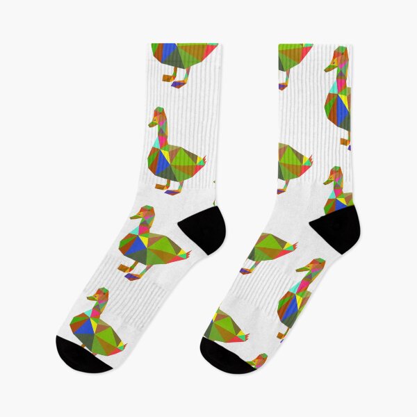 Item preview, Geometric Duck 60s patchwork designed and sold by doodle-mittens.