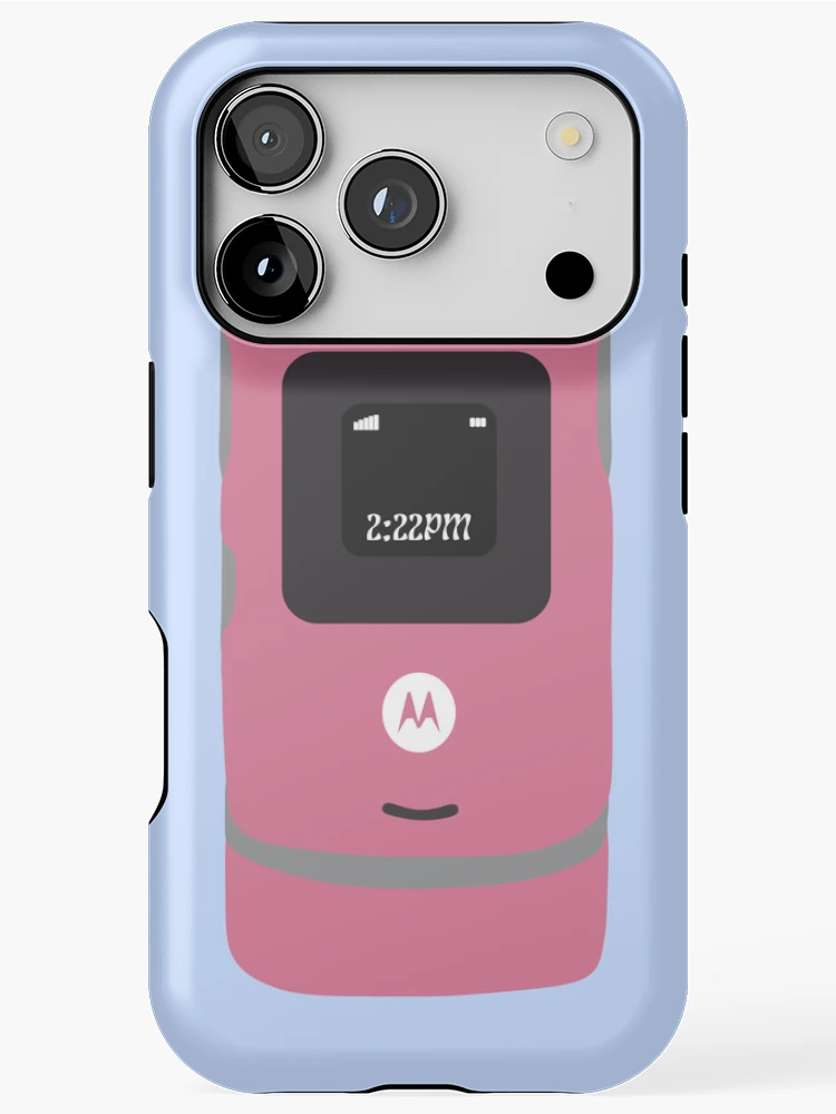 Thumbnail 1 of 4, iPhone Case, Pink RAZR V3 Flip Mobile designed and sold by Samit23.