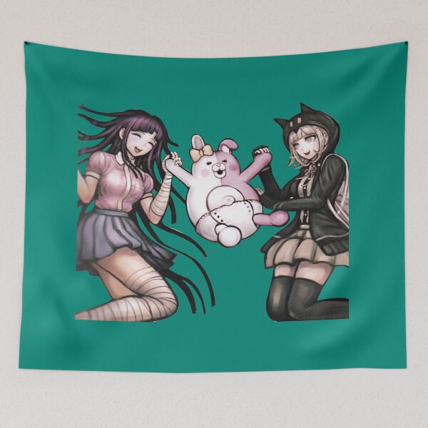 Item preview, Chiaki Nanami And Mikan Tsumiki Graphic Retro designed and sold by QODIKJ.