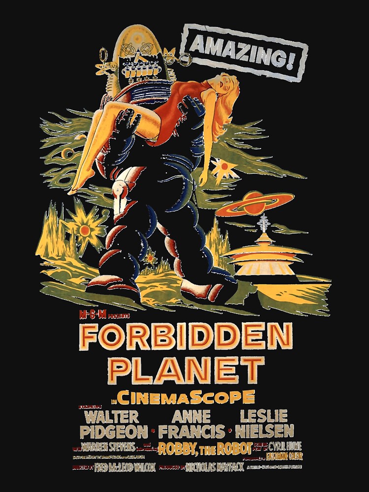 Forbidden Planet Poster Classic T Shirt For Sale By Worldscharles