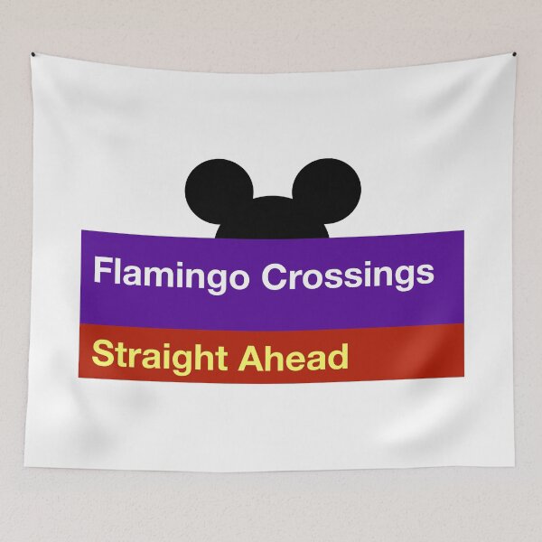 Item preview, Flamingo Crossings Sign designed and sold by samantha brachman.