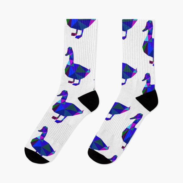 Item preview, Geometric Duck Blues designed and sold by doodle-mittens.