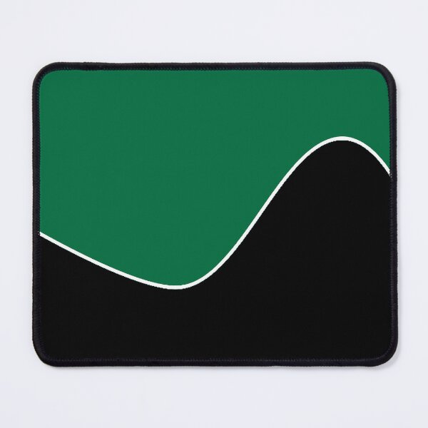 Item preview, PLAIN SOLID CADMIUM GREEN AND BLACK TWO TONE RETRO WAVE PATTERN designed and sold by ozcushions.