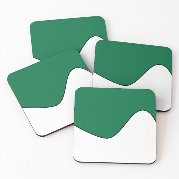 Item preview, PLAIN SOLID CADMIUM GREEN AND WHITE TWO TONE RETRO WAVE PATTERN designed and sold by ozcushions.
