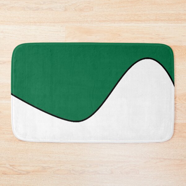 Item preview, PLAIN SOLID CADMIUM GREEN AND WHITE TWO TONE RETRO WAVE PATTERN designed and sold by ozcushions.
