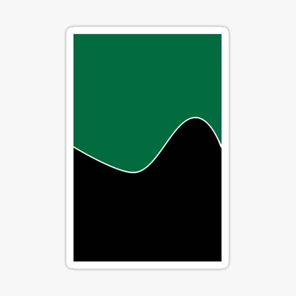 Item preview,  PLAIN SOLID CADMIUM  GREEN AND BLACK TWO TONE RETRO WAVE PATTERN designed and sold by ozcushions.