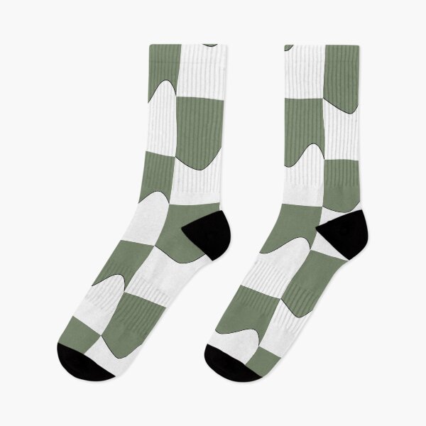 Item preview, PLAIN SOLID  CAMOURFLAGE GREEN AND WHITE TWO TONE RETRO WAVE PATTERN designed and sold by ozcushions.