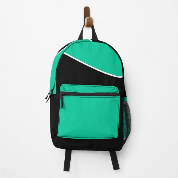 Item preview, PLAIN SOLID CARRIBBEAN GREEN AND BLACK TWO TONE RETRO WAVE PATTERN designed and sold by ozcushions.