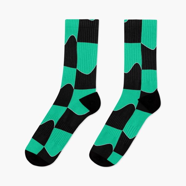 Item preview, PLAIN SOLID CARRIBBEAN GREEN AND BLACK TWO TONE RETRO WAVE PATTERN designed and sold by ozcushions.