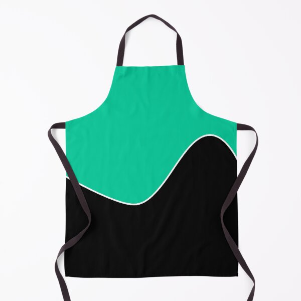 Item preview, PLAIN SOLID CARRIBBEAN GREEN AND BLACK TWO TONE RETRO WAVE PATTERN designed and sold by ozcushions.
