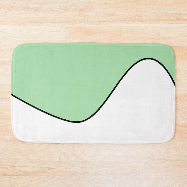 Item preview, PLAIN SOLID  LIGHT CELADON   GREEN AND WHITE TWO TONE RETRO WAVE PATTERN designed and sold by ozcushions.
