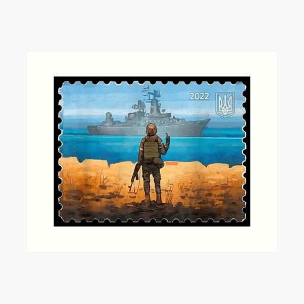 Item preview, Vintage Ukraine Postage Stamp Flag Pride designed and sold by HuongTo.