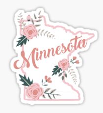 Minnesota Floral Sticker