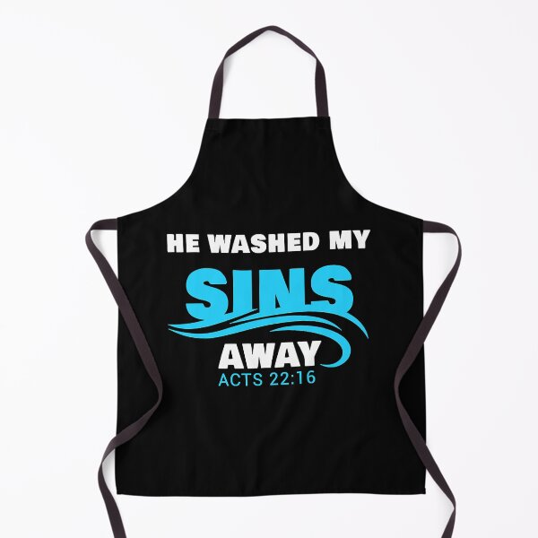 Item preview, He Washed My Sins Away Christian Faith Baptism Bible Verse designed and sold by Breeze409.
