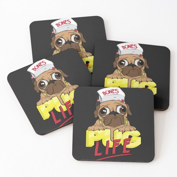 Item preview, Pug life illustration designed and sold by StevanoArt.