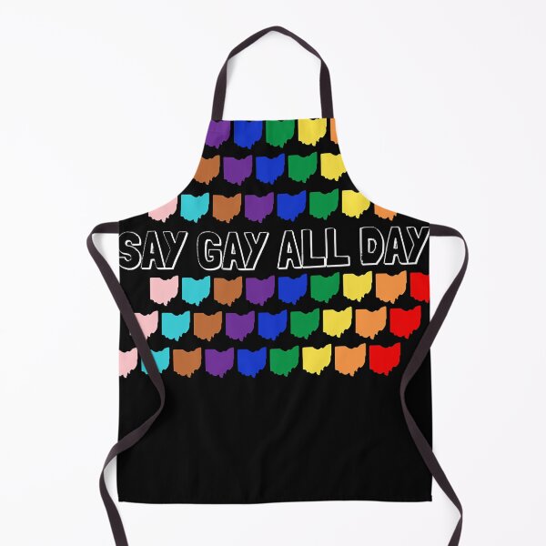 Item preview, Say Gay All Day Ohio House Bill 616 HB616 LGBTQ+ Stop Hate Stop H8 Ally Black Text W designed and sold by lamontelindi9.