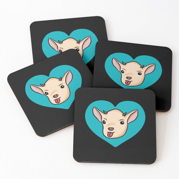 Item preview, Funny Goat Blue Heart  designed and sold by Mochi-Merch.