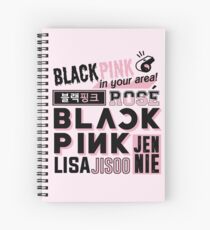 BLACKPINK Font Collage Spiral Notebook