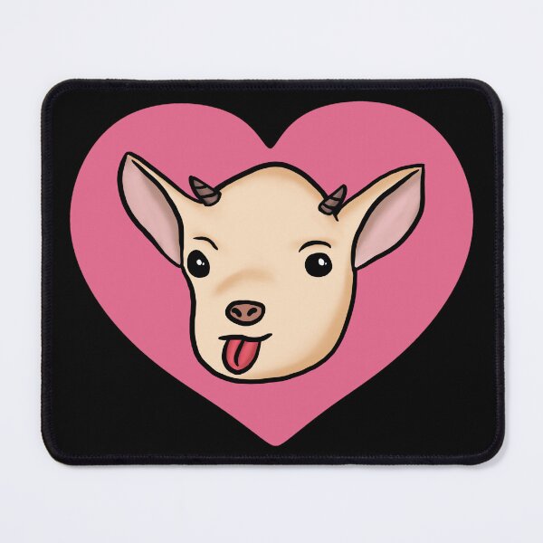 Item preview, Funny Goat Pink Heart designed and sold by Mochi-Merch.