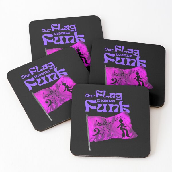 Item preview, Our Flag Means Funk Fantasy Purple Letters Black Characters T-Shirt designed and sold by podguy.