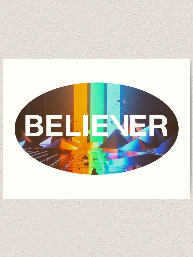 Imagine Dragons Believer Lyrics Print
